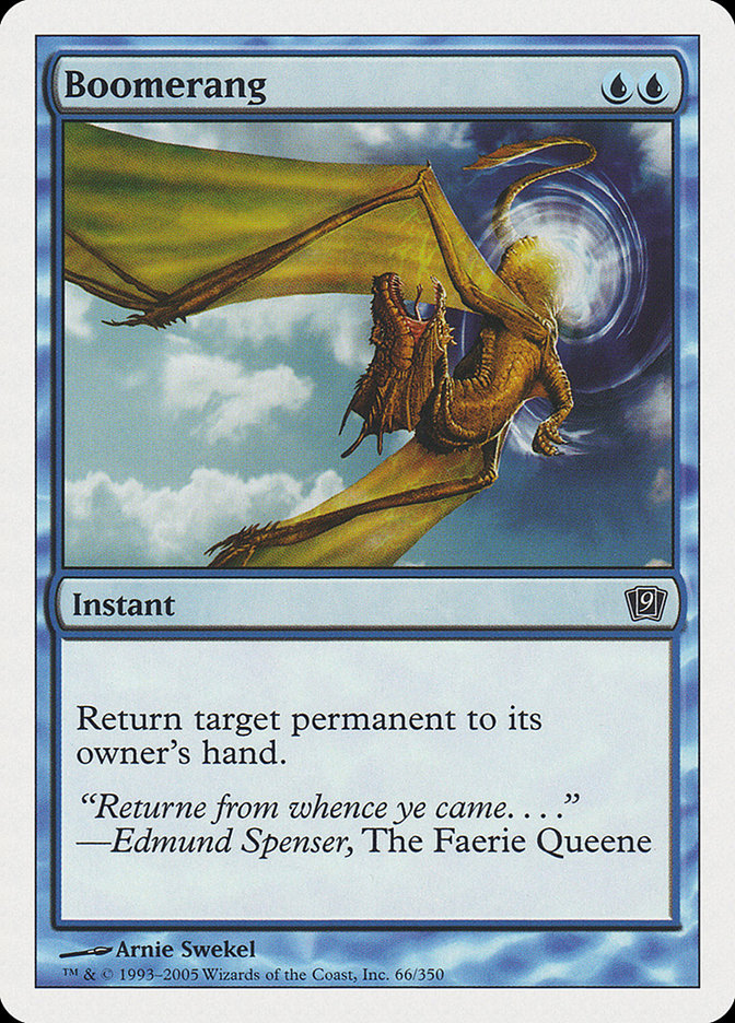 Boomerang [Ninth Edition] Magic: The Gathering