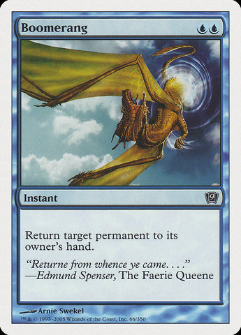 Boomerang [Ninth Edition] Magic: The Gathering