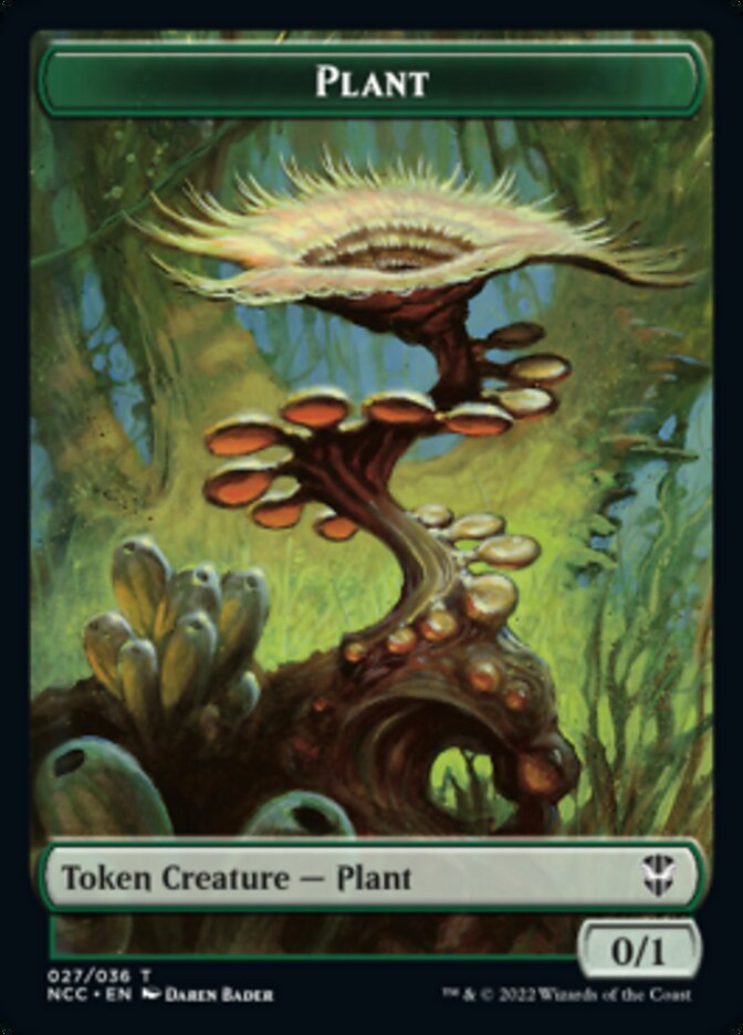 Plant // Treasure (015) Double-Sided Token [Streets of New Capenna Commander Tokens] Magic: The Gathering