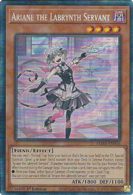 Ariane the Labrynth Servant [TAMA-EN016] Collector's Rare Yu-Gi-Oh!