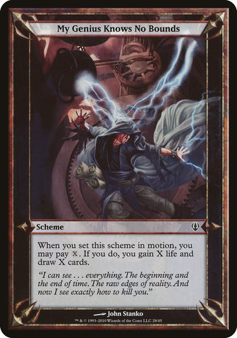 My Genius Knows No Bounds (Schemes) [Archenemy Schemes] Magic: The Gathering