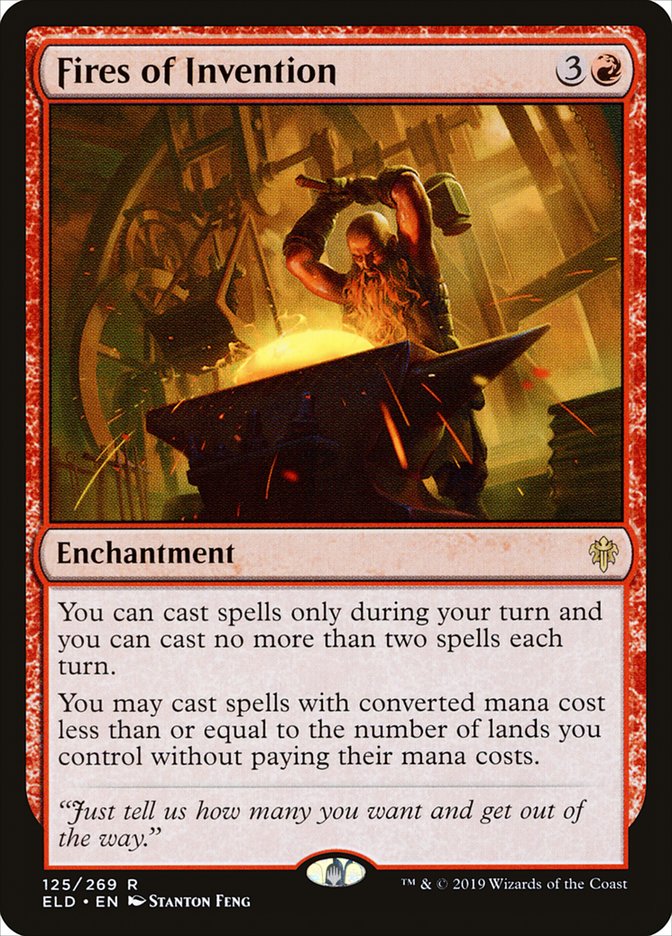 Fires of Invention [Throne of Eldraine] Magic: The Gathering