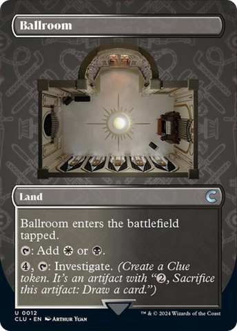 Ballroom (Borderless) [Ravnica: Clue Edition] Magic: The Gathering