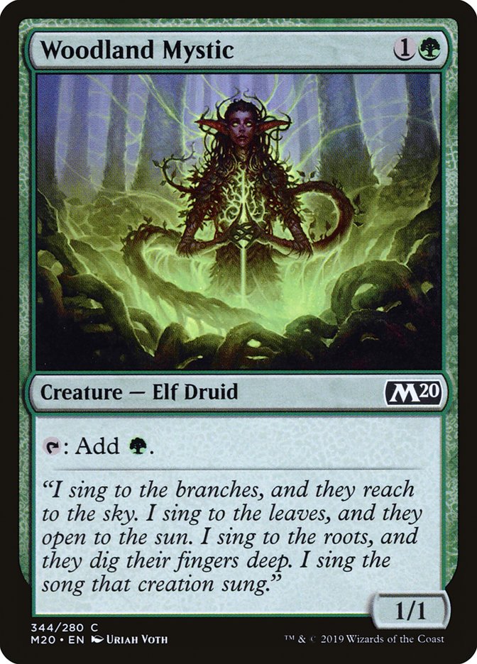 Woodland Mystic [Core Set 2020] Magic: The Gathering