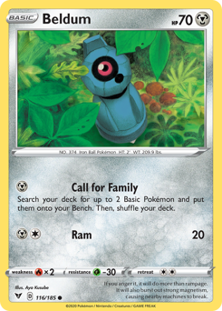 Beldum (116/185) [Sword & Shield: Vivid Voltage] Pokémon
