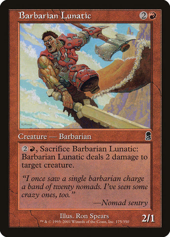 Barbarian Lunatic [Odyssey] Magic: The Gathering