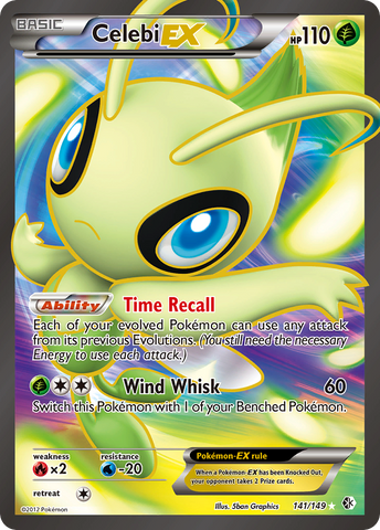 Celebi EX (141/149) [Black & White: Boundaries Crossed] Pokémon