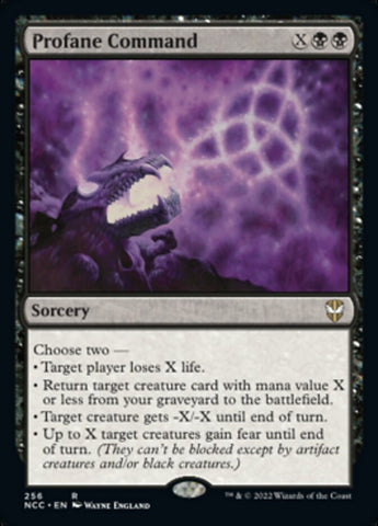 Profane Command [Streets of New Capenna Commander] Magic: The Gathering