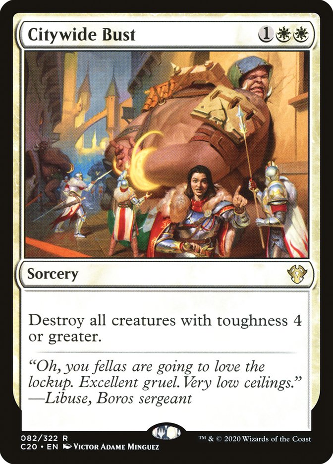 Citywide Bust [Commander 2020] Magic: The Gathering