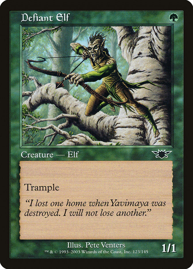 Defiant Elf [Legions] Magic: The Gathering
