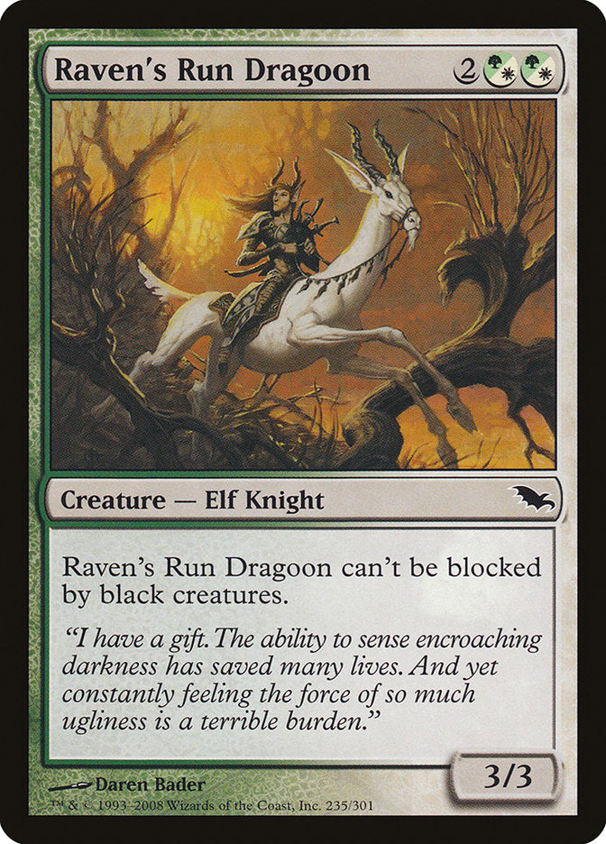 Raven's Run Dragoon [Shadowmoor] Magic: The Gathering