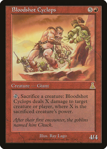 Bloodshot Cyclops [Urza's Destiny] Magic: The Gathering