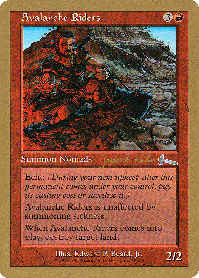 Avalanche Riders (Janosch Kuhn) [World Championship Decks 2000] Magic: The Gathering