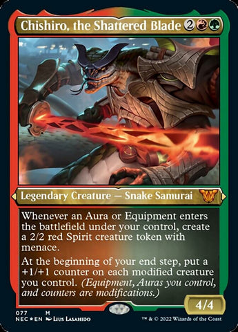 Chishiro, the Shattered Blade (Showcase Display Commander) [Kamigawa: Neon Dynasty Commander] Magic: The Gathering