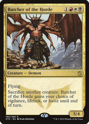 Butcher of the Horde [Khans of Tarkir] Magic: The Gathering