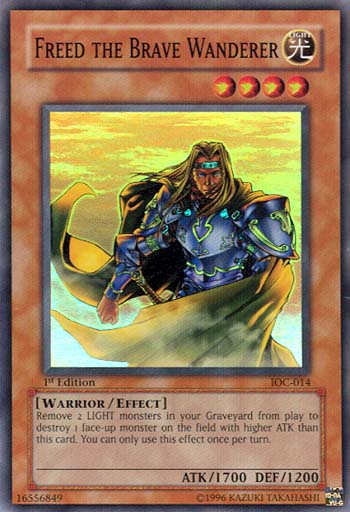 Freed the Brave Wanderer [IOC-014] Super Rare Yu-Gi-Oh!