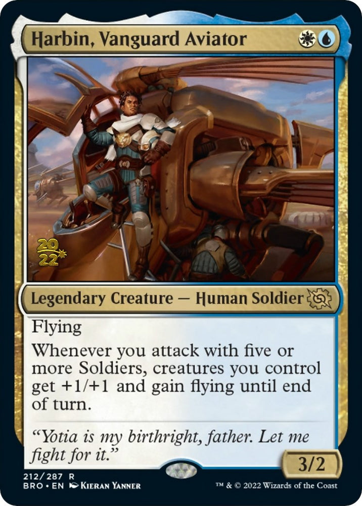 Harbin, Vanguard Aviator [The Brothers' War Prerelease Promos] Magic: The Gathering