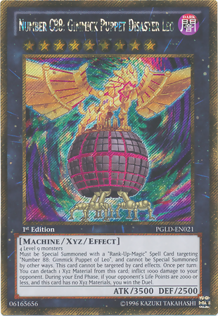 Number C88: Gimmick Puppet Disaster Leo [PGLD-EN021] Gold Secret Rare Yu-Gi-Oh!