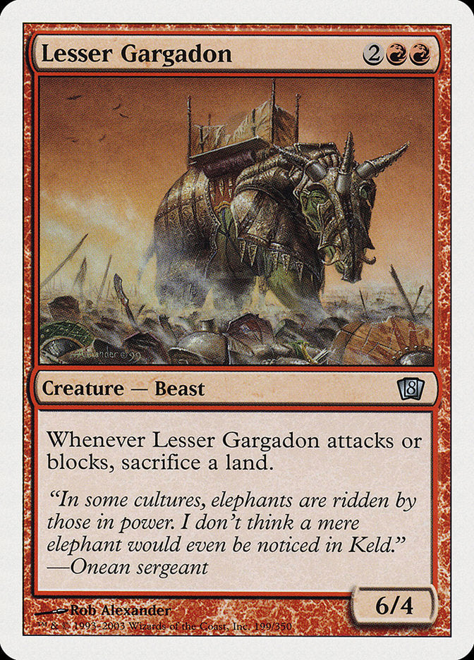 Lesser Gargadon [Eighth Edition] Magic: The Gathering