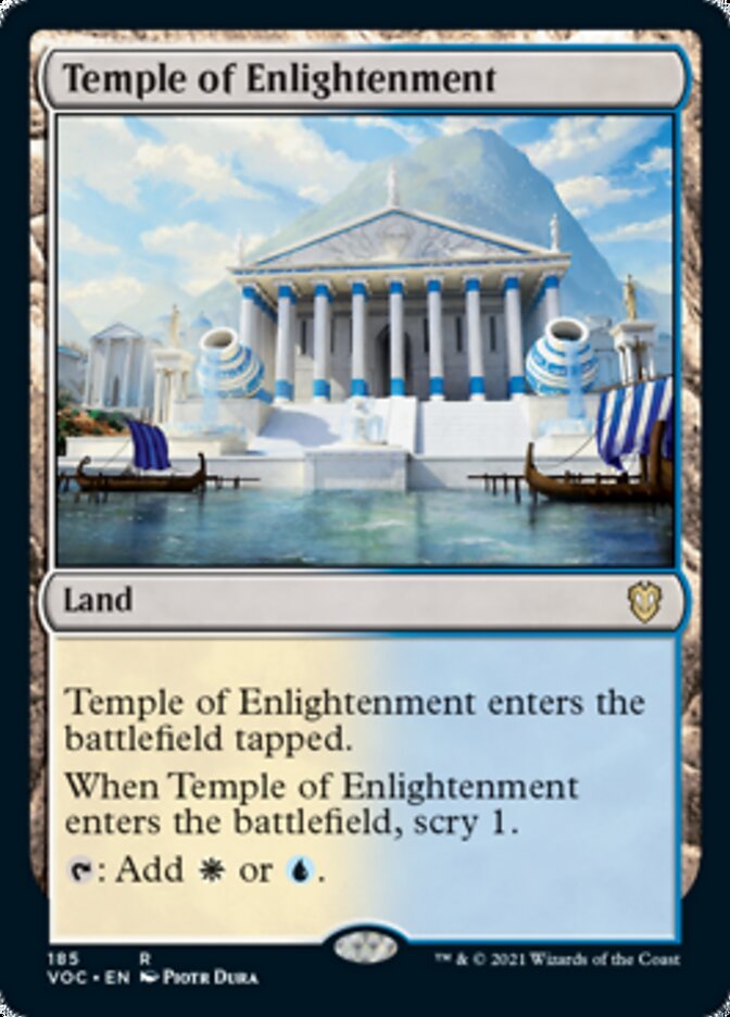 Temple of Enlightenment [Innistrad: Crimson Vow Commander] Magic: The Gathering