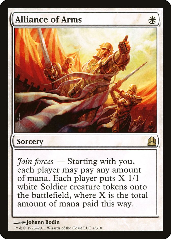 Alliance of Arms [Commander 2011] Magic: The Gathering