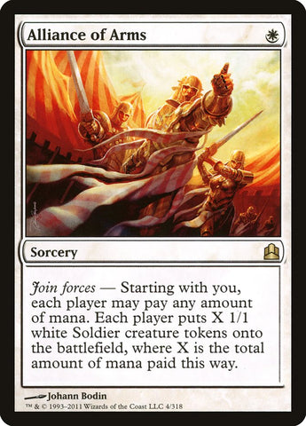 Alliance of Arms [Commander 2011] Magic: The Gathering