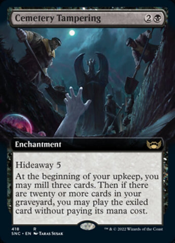 Cemetery Tampering (Extended Art) [Streets of New Capenna] Magic: The Gathering