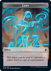 Copy // Illusion Double-Sided Token [Zendikar Rising Tokens] Magic: The Gathering