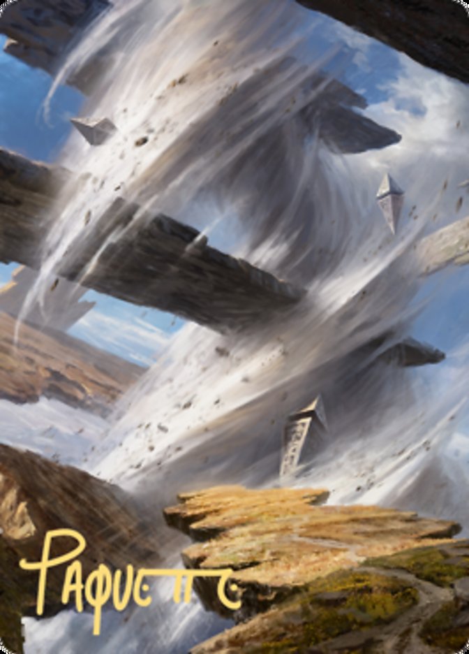 Plains 2 Art Card (Gold-Stamped Signature) [Zendikar Rising Art Series] Magic: The Gathering
