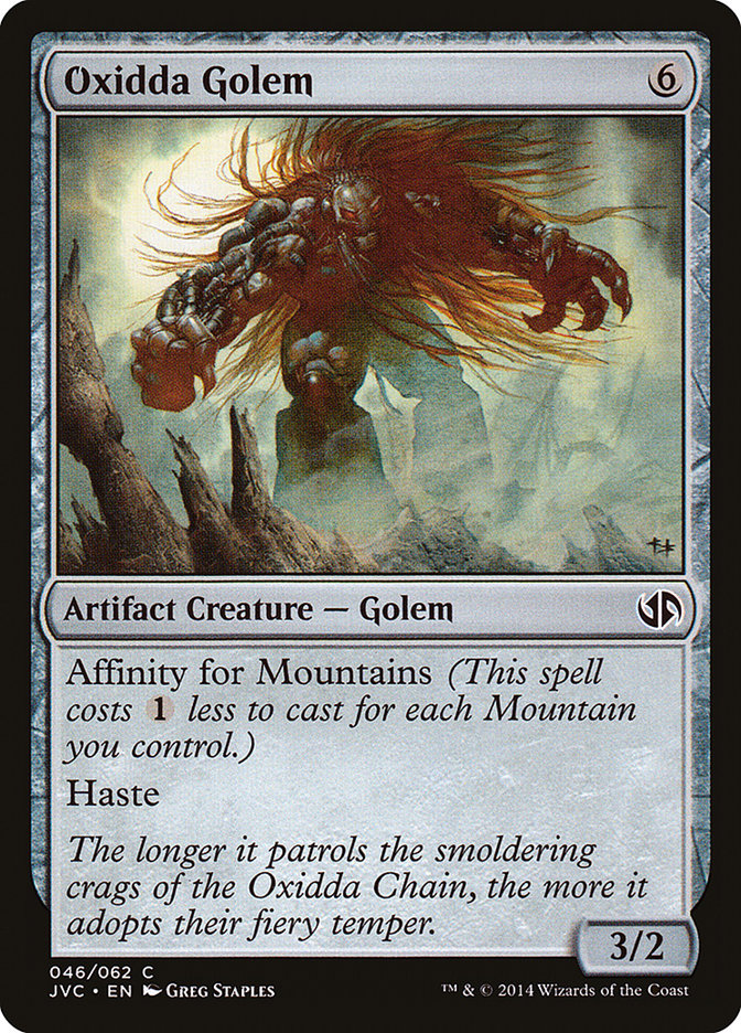 Oxidda Golem [Duel Decks Anthology] Magic: The Gathering
