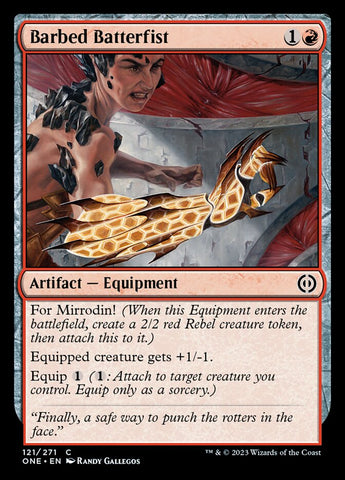 Barbed Batterfist [Phyrexia: All Will Be One] Magic: The Gathering