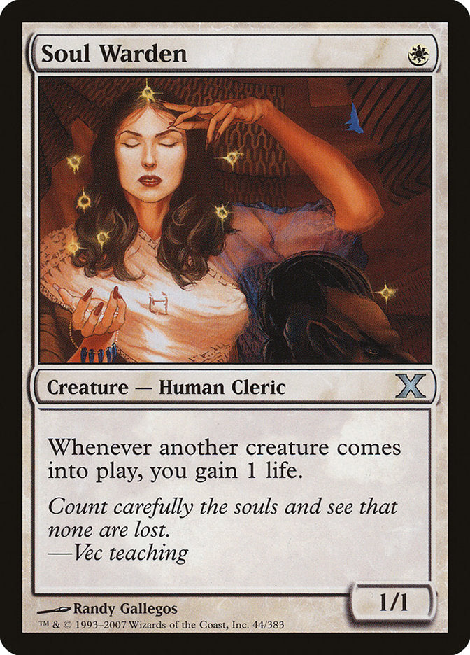Soul Warden [Tenth Edition] Magic: The Gathering