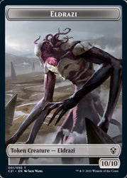 Eldrazi // Champion of Wits Double-Sided Token [Commander 2021 Tokens] Magic: The Gathering