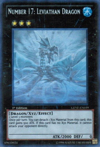Number 17: Leviathan Dragon [GENF-EN039] Ghost Rare Yu-Gi-Oh!
