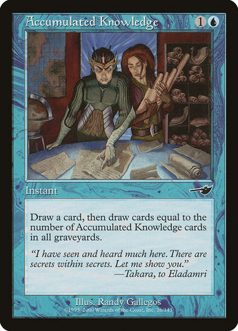 Accumulated Knowledge [Nemesis] Magic: The Gathering