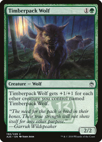 Timberpack Wolf [Masters 25] Magic: The Gathering