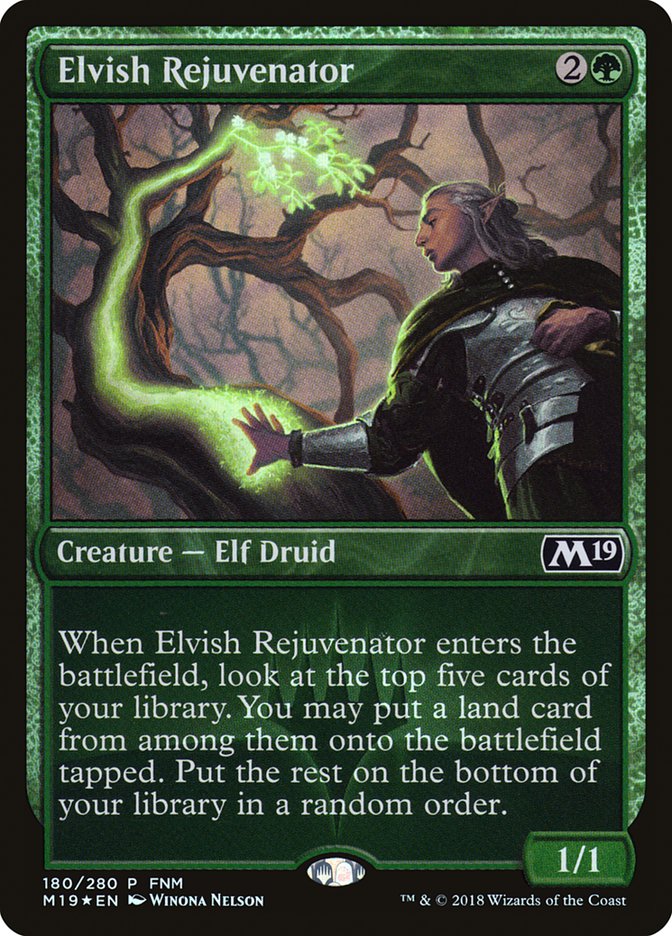 Elvish Rejuvenator (FNM) [Core Set 2019 Promos] Magic: The Gathering