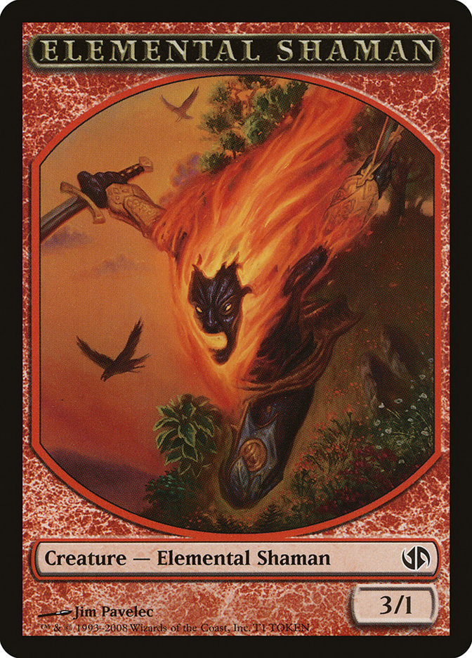 Elemental Shaman Token [Duel Decks: Jace vs. Chandra Tokens] Magic: The Gathering