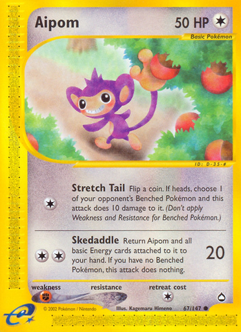 Aipom (67/147) [Aquapolis] Pokémon