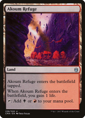 Akoum Refuge [Commander Anthology] Magic: The Gathering