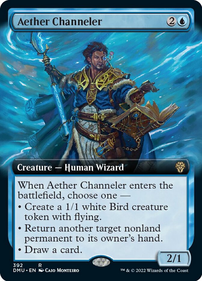 Aether Channeler (Extended Art) [Dominaria United] Magic: The Gathering