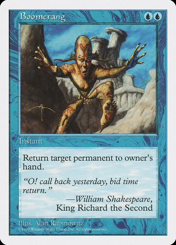 Boomerang [Fifth Edition] Magic: The Gathering