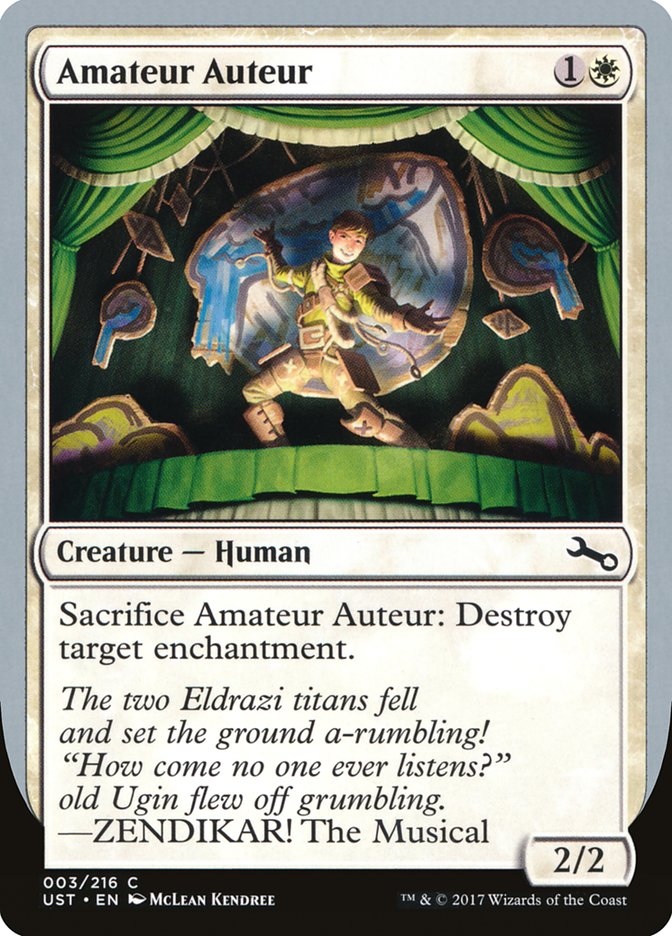 Amateur Auteur (ZENDIKAR! The Musical) [Unstable] Magic: The Gathering