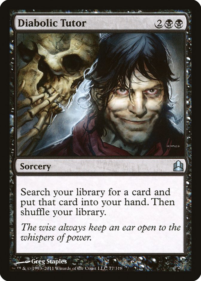 Diabolic Tutor [Commander 2011]