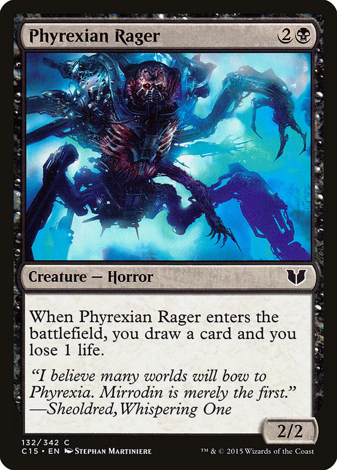 Phyrexian Rager [Commander 2015] Magic: The Gathering