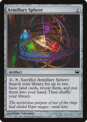 Armillary Sphere [Duel Decks: Knights vs. Dragons] Magic: The Gathering