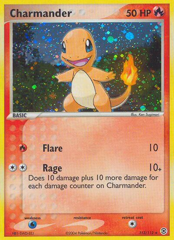 Charmander (113/112) [EX: FireRed & LeafGreen] Pokémon