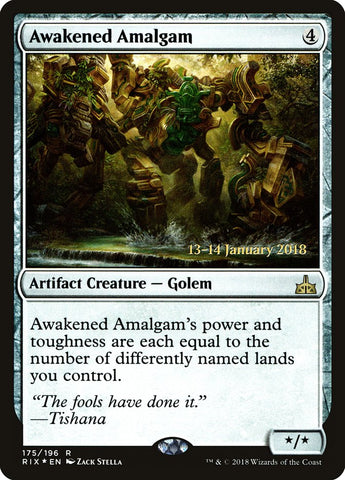 Awakened Amalgam [Rivals of Ixalan Prerelease Promos] Magic: The Gathering