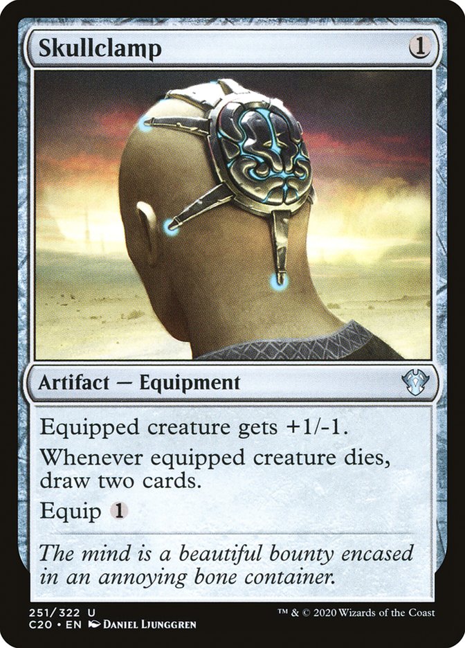 Skullclamp [Commander 2020] Magic: The Gathering