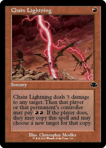 Chain Lightning (Retro) [Dominaria Remastered] Magic: The Gathering